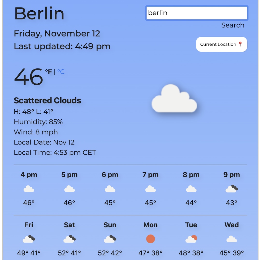 Weather App Screenshot